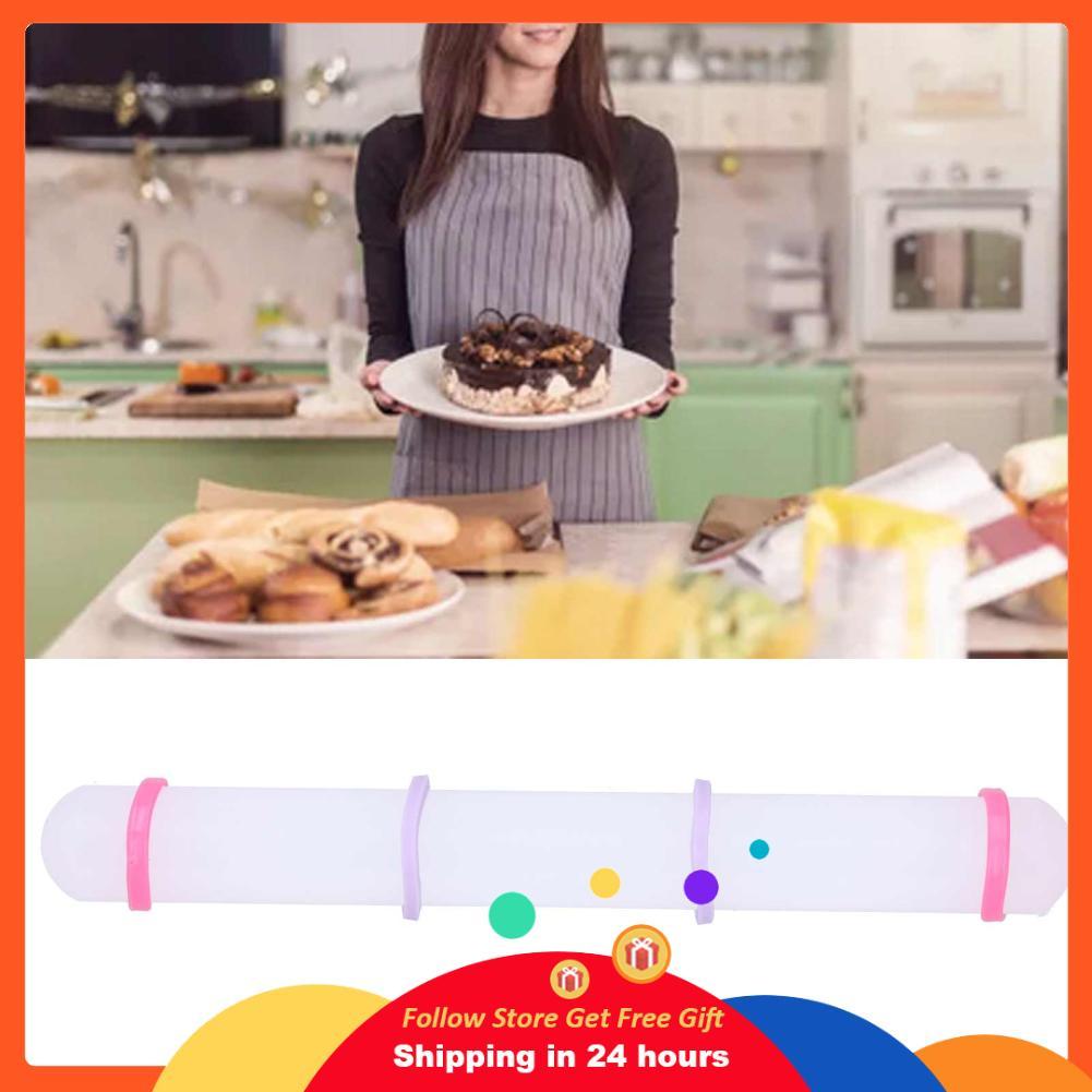 Supergoodsales ปรับ Rolling Pin พร้อมปลั๊ก 7 pin d6 ถอดแหวน 23 ซม. สี Non Stick คุกกี้บิสกิต fondant