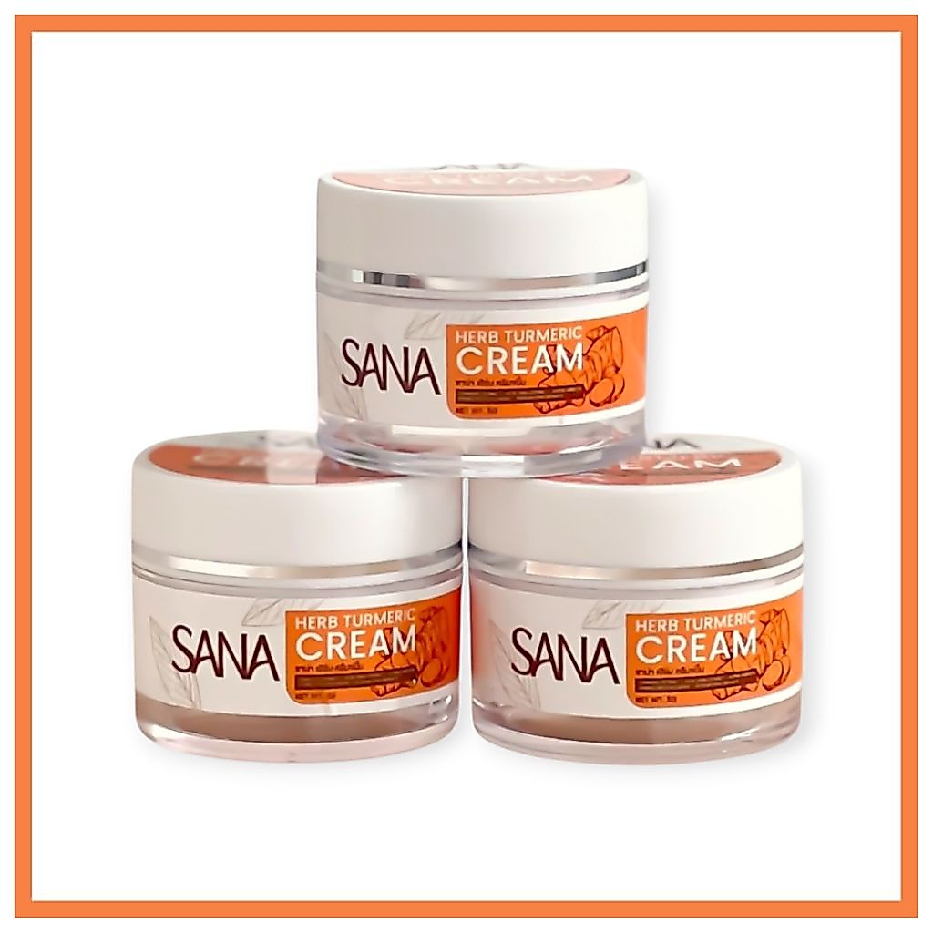ครีมขมิ้นซาน่าSANA ทาบำรุงหน้าเช้า-เย็น