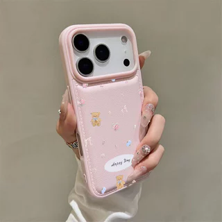 เคสโทรศัพท์การ์ตูนน่ารัก รุ่นใหม่ ป้องกันรอยขีดข่วน กันตก สำหรับ iPhone 11 12 13 14 15 16 17 Series
