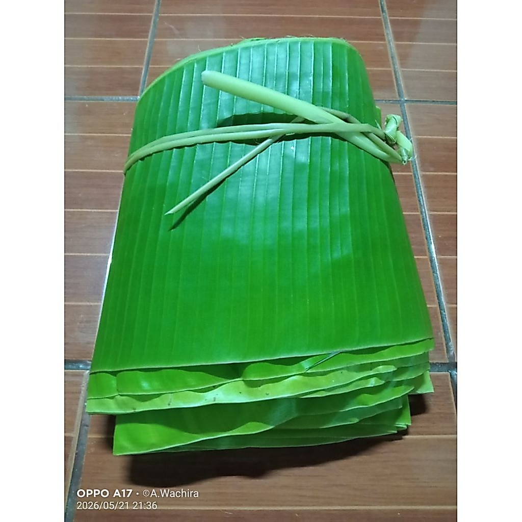 ใบตองกล้วยน้ำว้า #ใบตอง #ใบกล้วยทำขนม #ใบตองห่อขนมล