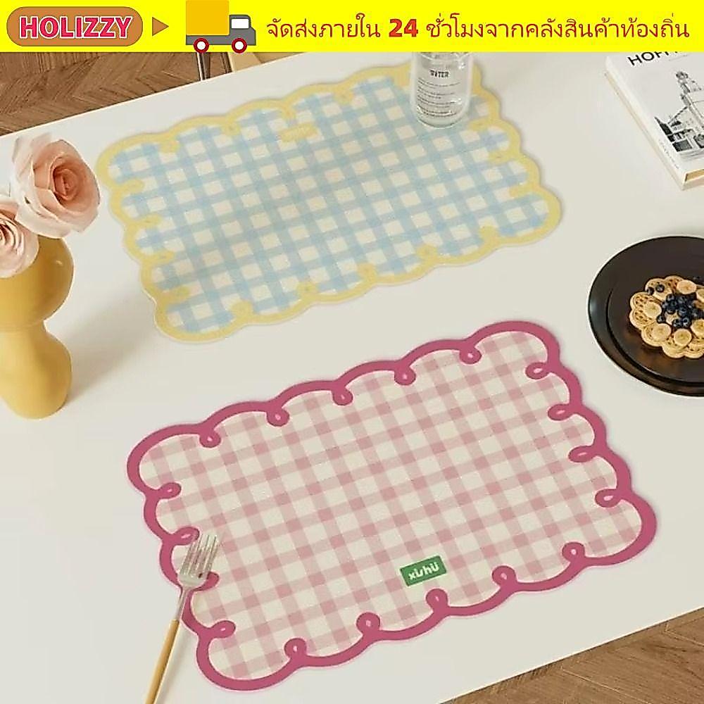 ผ้าปูโต๊ะ HOLIZZY, แผ่นรองจานกันลื่นดูดซับน้ํา, ฉนวนกันความร้อนดูดซับน้ํามัน Dopamine Coaster อุปกรณ์ตกแต่งโต๊ะ