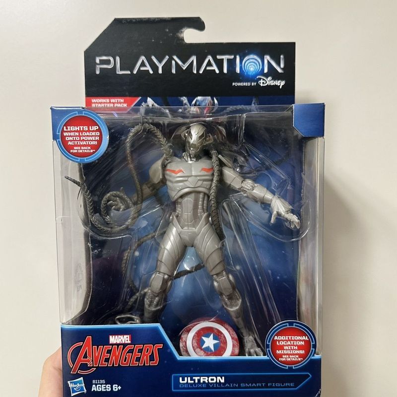 [คลังสินค้าพร้อม] Hasbro ของแท้ PLAYMATION Series Ultron Doll เคลื่อนย้ายได้เล็กน้อย