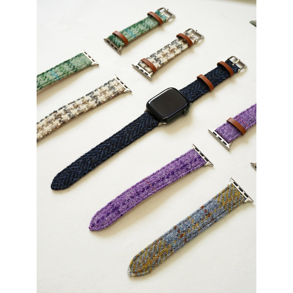 Harristweed Woolen อัพเกรดสาย Apple เหมาะสําหรับ Applewatch10th Generation iwatch789se