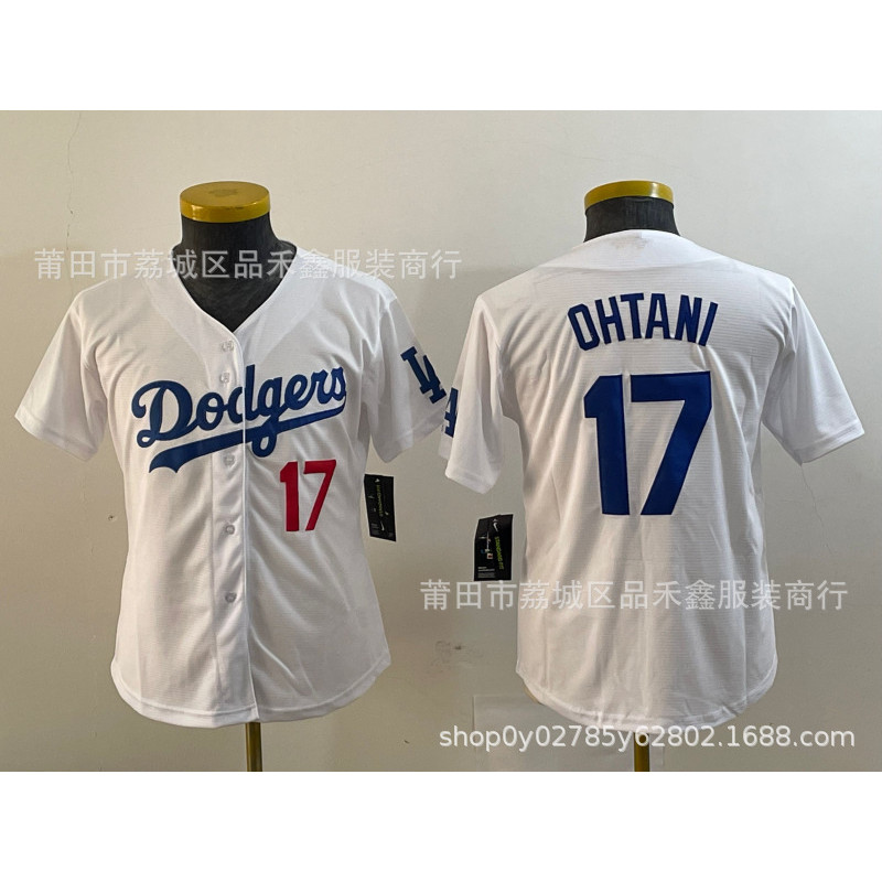 จัดส่งในวันเดียวกัน เสื้อผ้าเด็ก Angeles Dodgers Dodgers ชุดเบสบอล No. 17 เสื้อ OHTANI Otani Shohei