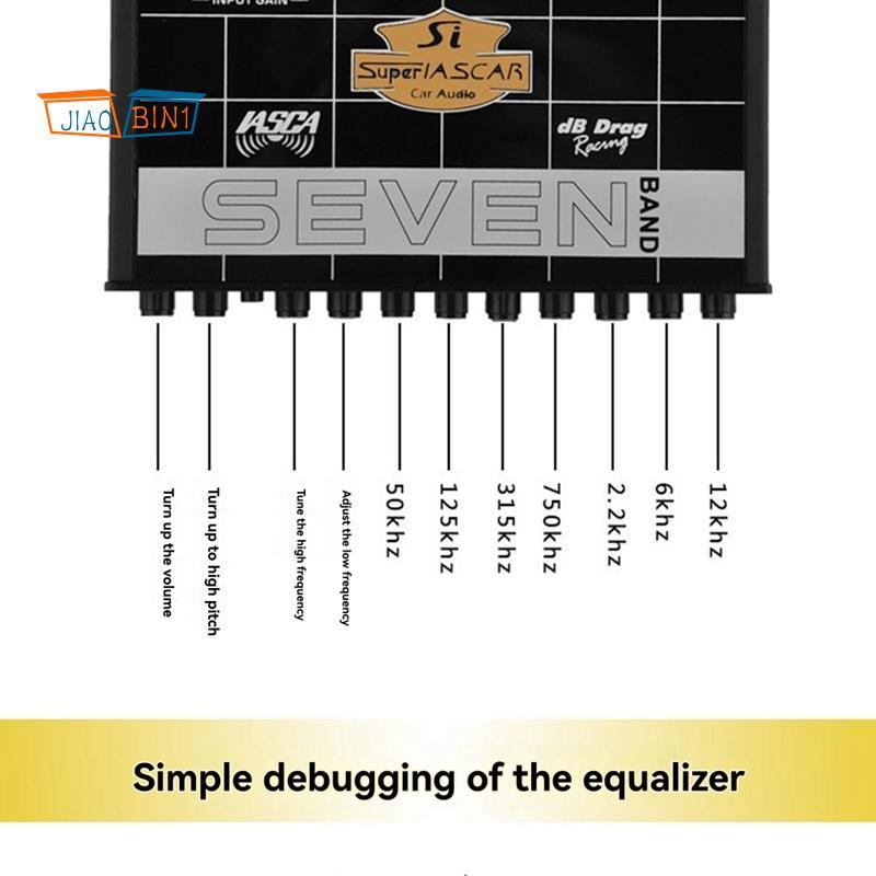เครื่องขยายเสียงรถยนต์ Class D 7 Band EQ Equalizer เครื่องเสียงรถยนต์ Fever Tuner Universal