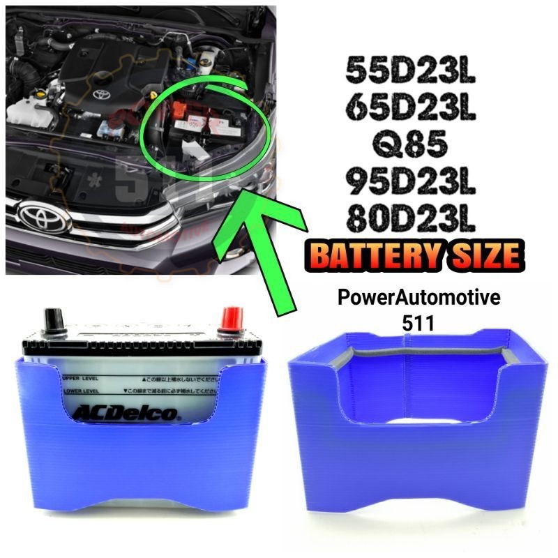 แบตเตอรี่ JACKET DIN55 DIN55L DIN55R Q85 Q95 55D23L 75D23L 115D23L ฝาครอบป้องกันแบตเตอรี่ / ฝาครอบแบ