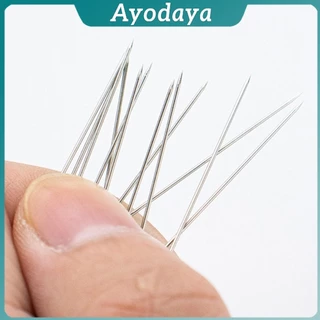 Ayo เข็มหมุดหัวกลมเล็ก 100 ชิ้น/กล่อง เข็มสั้น เข็มหมุดเนาผ้า หยิบจับถนัดมือ pin