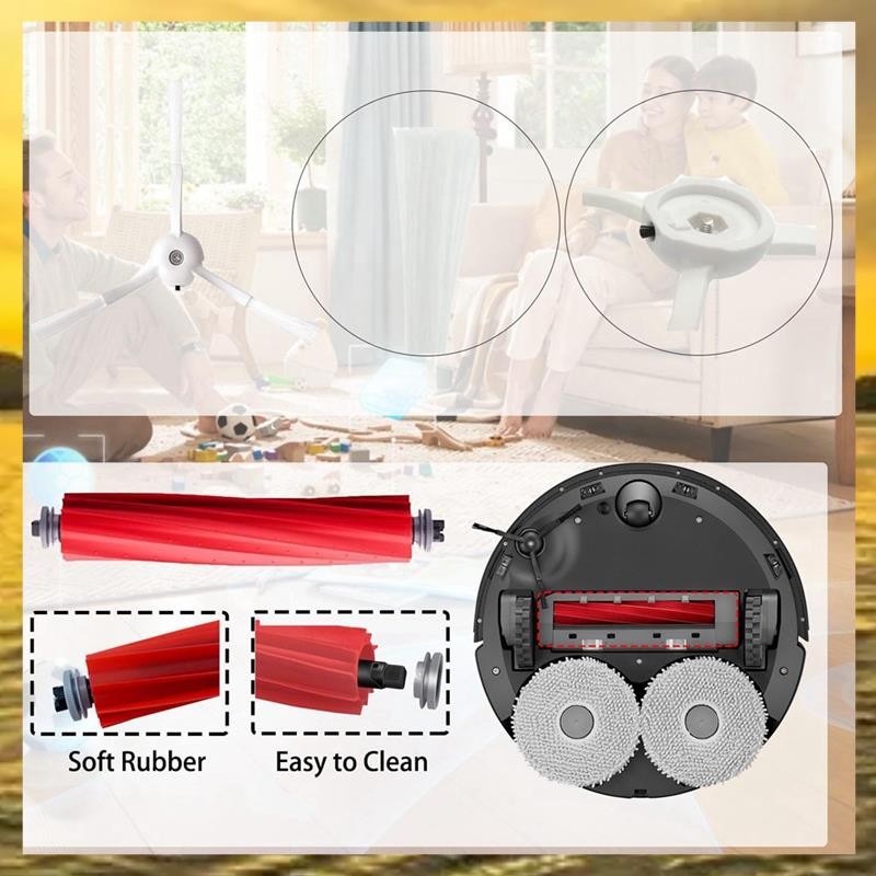 (PTL) สําหรับ Roborock QR798 QV35A หลักแปรงลูกกลิ้งอะไหล่ทําจากวัสดุคุณภาพสูง