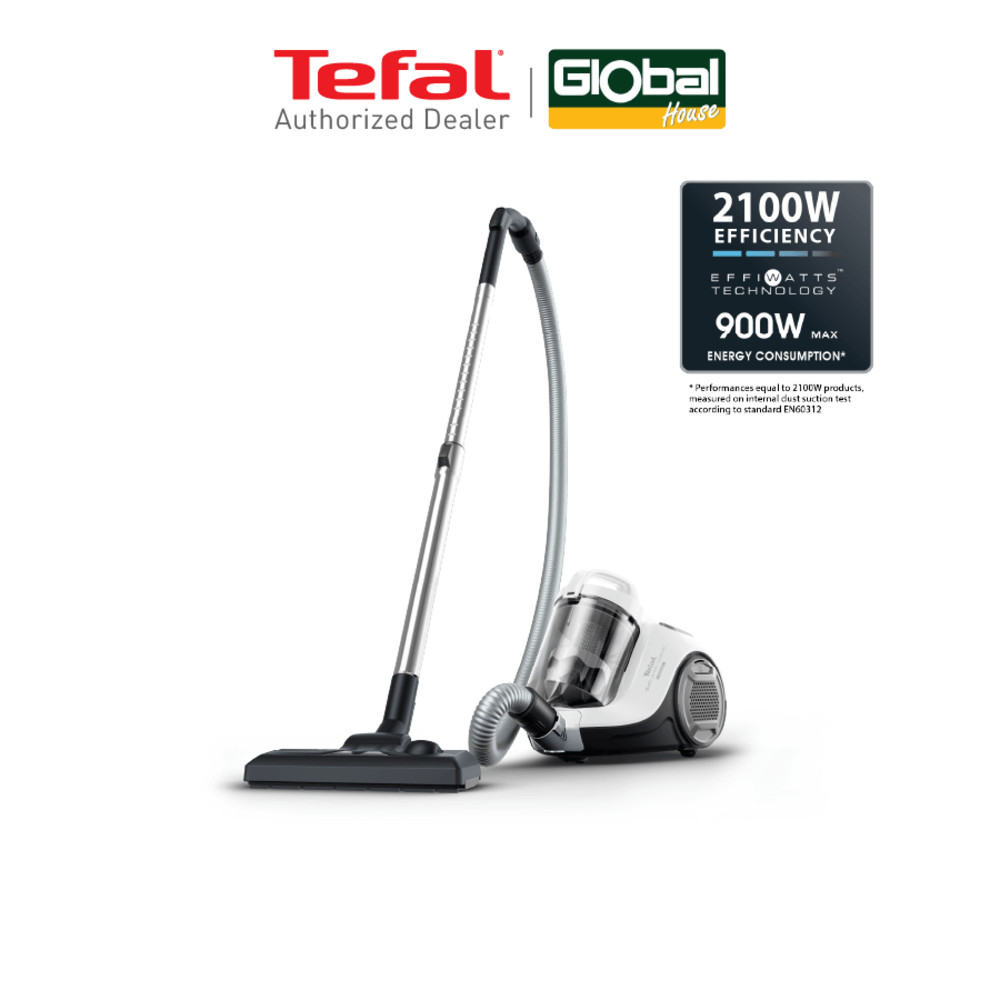 Marbella TEFAL เครื่องดูดฝุ่นแบบกล่องไร้ถุงเก็บฝุ่น 2100 วัตต์ รุ่น TW2947EA สีขาว ปังสุดๆ