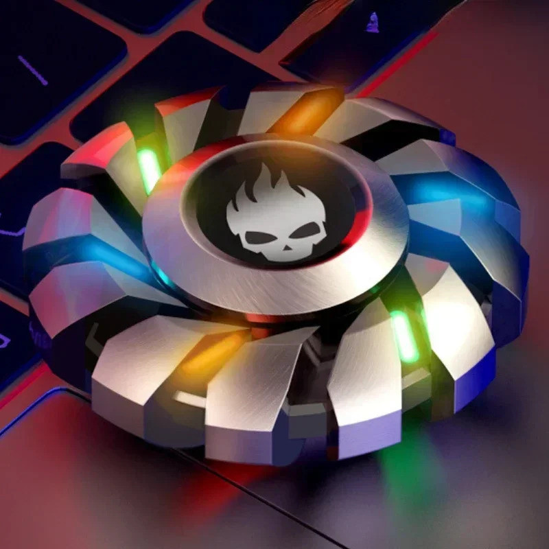 Luminous Mini Hand Fidget Spinner EDC โลหะหมุน Spinner Fidget Spinner Decompression ของเล่น