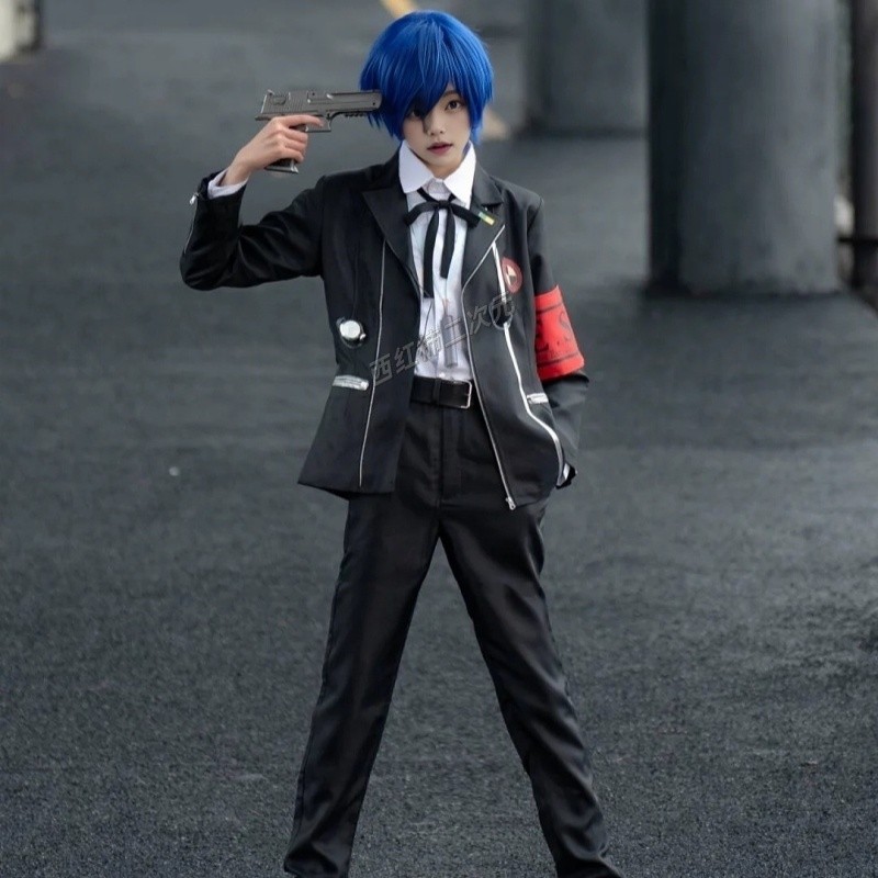 คอสเพลย์เครื่องแต่งกายอะนิเมะ Persona 3 แบบสองมิติ สำหรับตัวละคร Yuuki Chie และ Kitaro