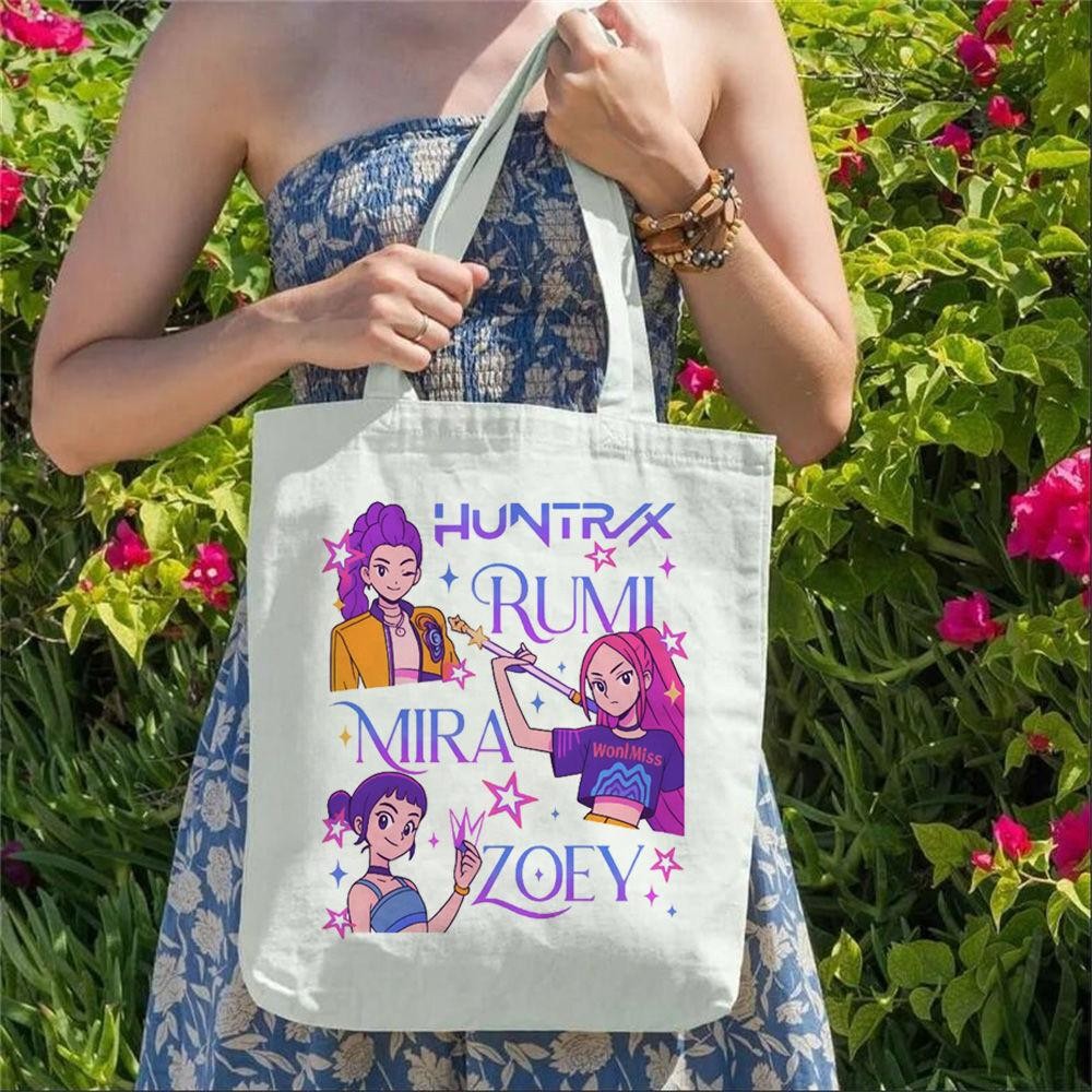Kpop Demon Hunters Mira Rumi Zoey Wholesale Multipurpose Durable Promotes Fashionable Shopping Bag P
