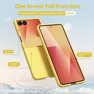 LUKEN เคสซิลิโคนเหลวสําหรับ Samsung Z Flip 8 Slim Ultra Thin Skin Feel ผู้ชายผู้หญิงสําหรับ Samsung Galaxy Z Flip8 7 7 FE 6 5 4 3 2 1 สําหรับ Oppo ค้นหา N2 Flip N3 Flip