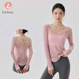 Leorrey-เสื้อโยคะแขนยาวสำหรับฝึกซ้อมกลางแจ้ง ระบายอากาศได้ดี…