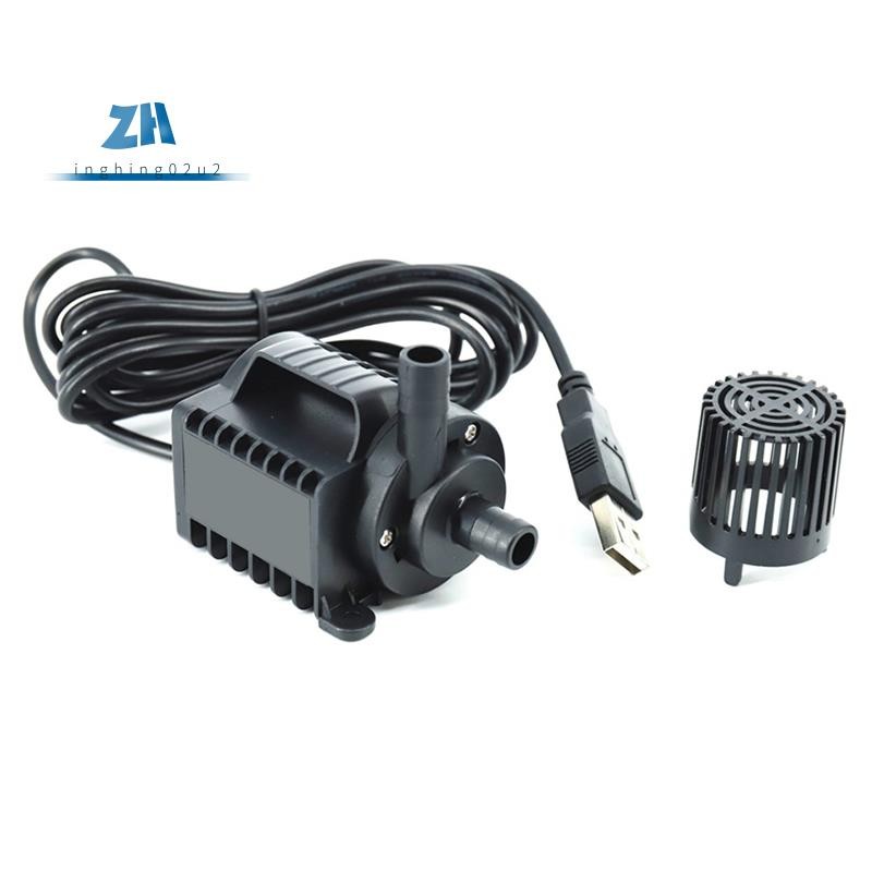 5V Submersible ปั๊มน้ํา 0-600L/H ปั๊มน้ําพุขนาดเล็ก 8 ระดับปรับ 0-7.2ft ยก USB ชาร์จสําหรับสระว่ายน้
