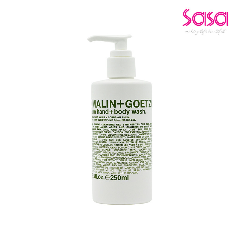 MALIN+GOETZ Rum Hand + Body Wash (250ml)