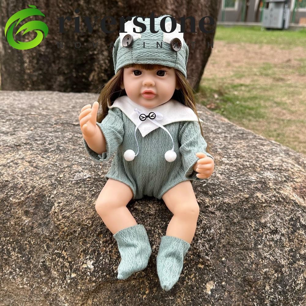 แม่น้ํา เลียนแบบตุ๊กตาเด็กสาว,นุ่ม30ซมของเล่นตุ๊กตาเด็ก,จริงดูตุ๊กตาเด็ก บีเจดี ตุ๊กตากันน้ําเต็มร่างกายซิลิโคน30ซมจําลองตุ๊กตาทารกของขวัญวันหยุด