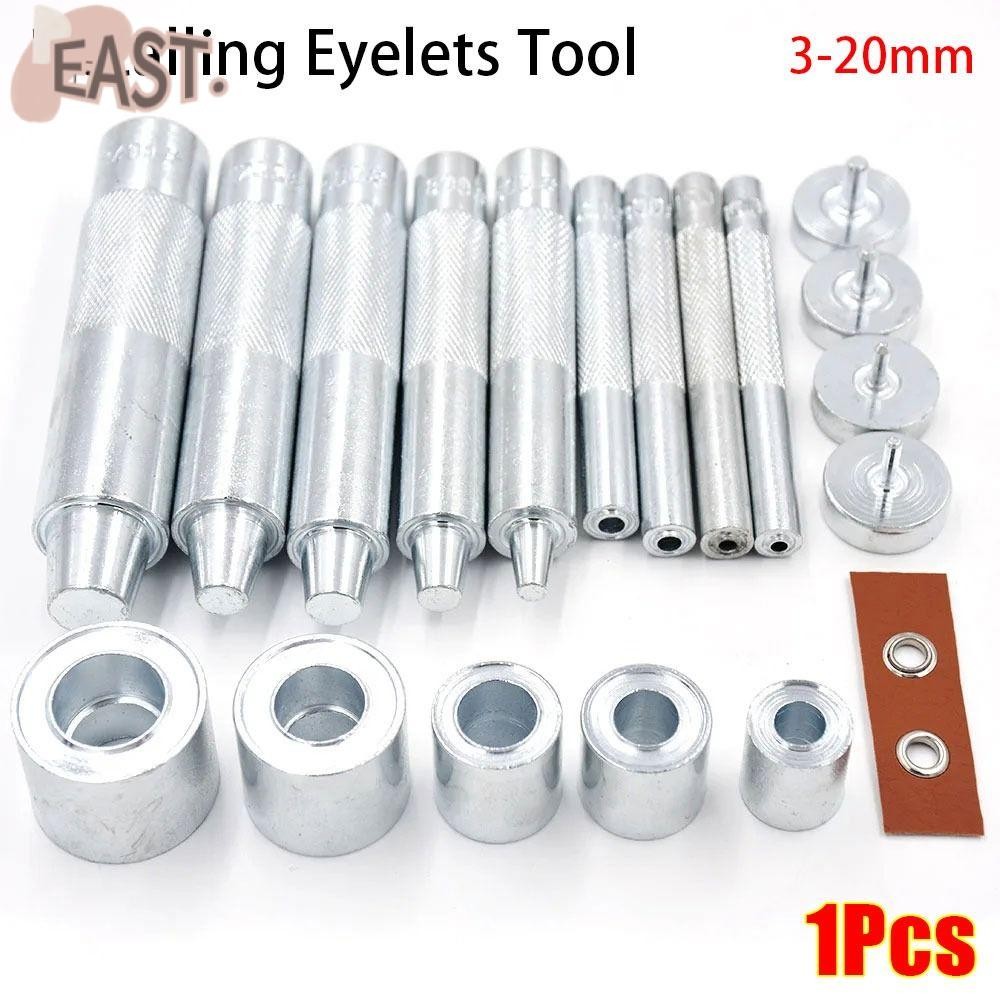 EASTS 1 ชิ้นหนังตาไก่แม่พิมพ์,โลหะ DIY อุปกรณ์เสริมติดตั้งตาไก่เครื่องมือ, 3-20 มิลลิเมตร Handmade เหล็กคาร์บอน Grommet เครื่องมือติดตั้ง