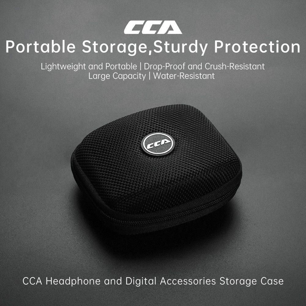 CCA 4.7 นิ้วหูฟังถุงเก็บกันน้ํามัลติฟังก์ชั่สายเคเบิลข้อมูลดิสก์ U กล่องเก็บอุปกรณ์เสริมกล่องป้องกัน