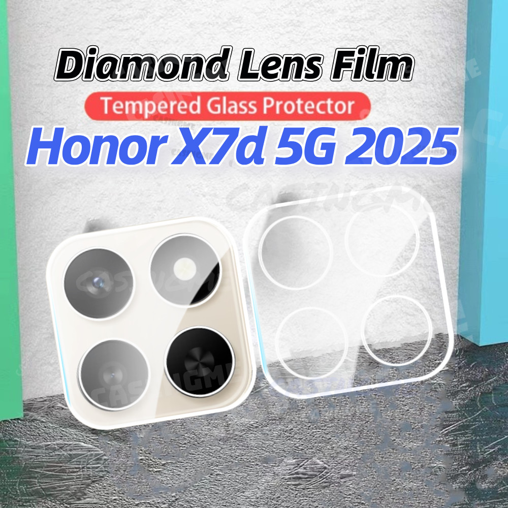 HONOR X7d 5G X6c 2025 3D กล้องเลนส์ป้องกันสําหรับ HONOR X7d X6c X7c X6b HonorX7d X6 X7 d 4G 5G 2025 กระจกนิรภัยใสกลับป้องกันกล้อง