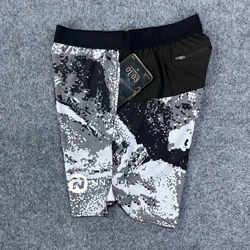 NN Running Group Short-Length Pants Marathon Quick-Drying Shorts Running Casual Exercise Training Track and Field Competition Shorts BnNk