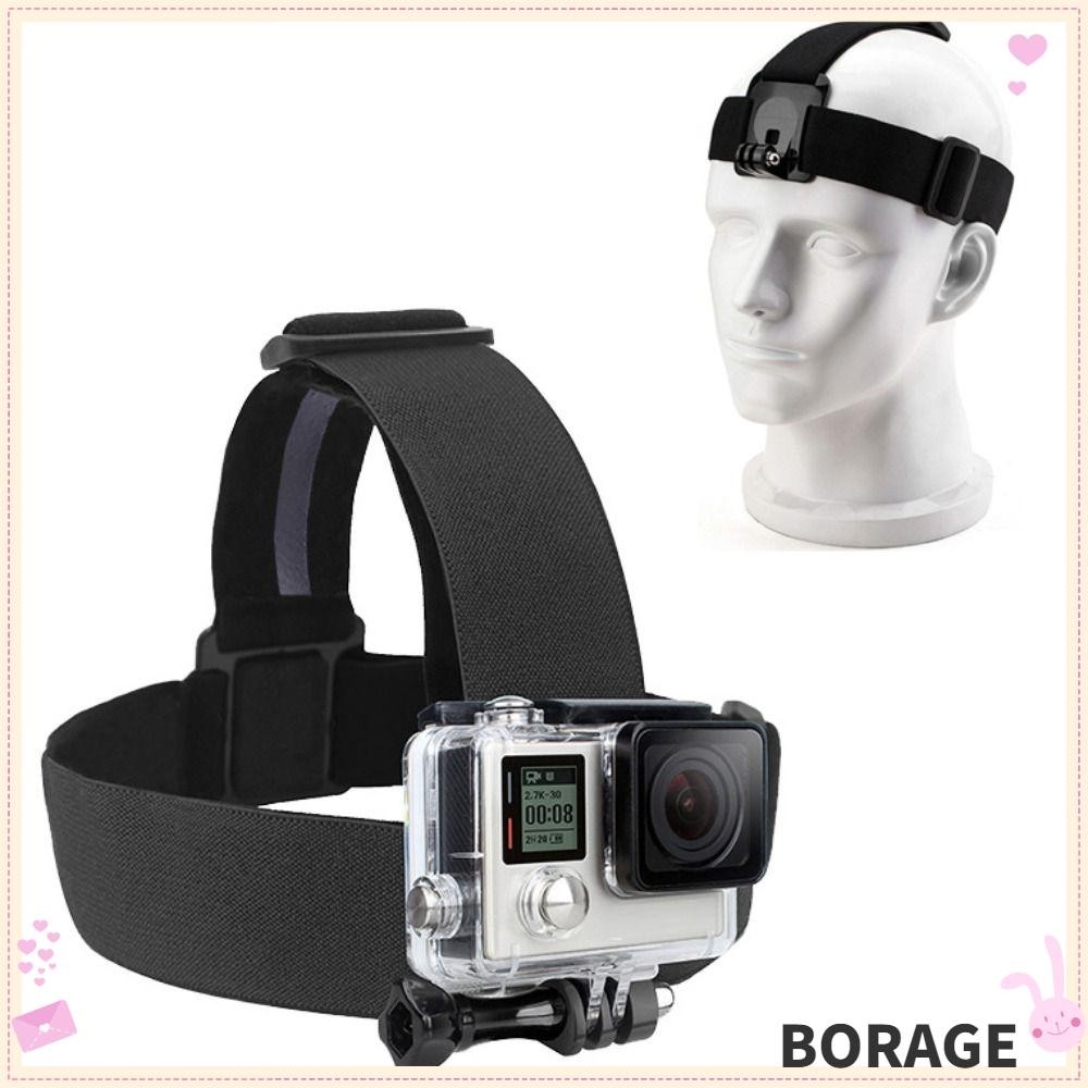 BORAG Head Strap Mount, Anti-slip Camera Head Band Camera Head Strap, Soft Elastic Nylon Camera Stra