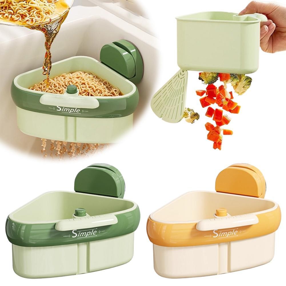 ดูดถ้วยจาน Drainer ตะกร้า, ปรับอ่างล้างจานกรองกรอง, Under-faucet Organizer E7q2