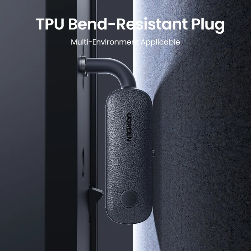 UGREEN 2-in-1 อะแดปเตอร์บลูทูธเครื่องส่งสัญญาณบลูทูธ AUX 5.0 ไร้สาย 3.5 มม.อะแดปเตอร์สเตอริโอสําหรับหูฟังทีวีเครื่องเสียงรถยนต์ - รูปที่ 2