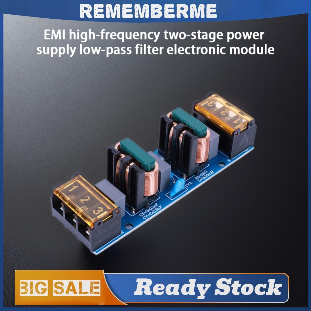 25A Power Filter EMI ความถี่สูงสองขั้นตอน EMI กรองโมดูล EMI กรองสําหรับ Power Amplifier