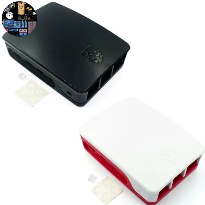 Raspberry Pi 4 4B Pi4 Case วัสดุแข็งแรงอย่างเป็นทางการ - สีขาวโดยส่วน Fusion