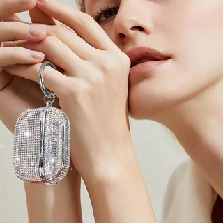 กล่องหูฟังเพชรสำหรับ Airpods 1 2 3 4 Airpods Pro 2 3 เคส หูฟัง Diamond Case