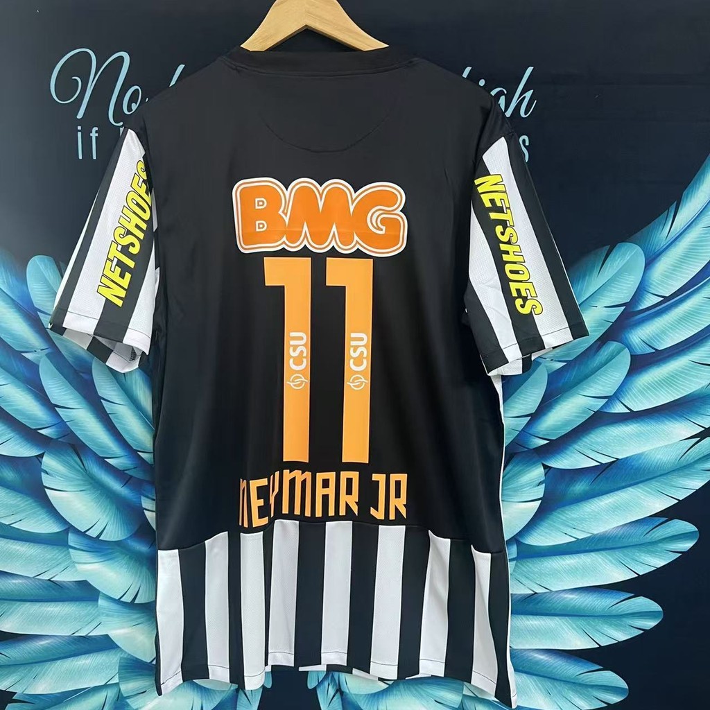 เสื้อฟุตบอลย้อนยุค Santos ของ Neymar Jr. ขนาด S-2XL