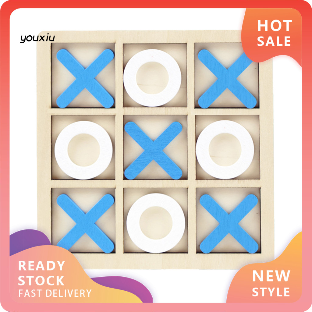 YX น้ําหนักเบา Xo เกมกระดานปลอดภัยเล่น Xo เกมกระดานไม้ Xo เกมกระดานสนุก 2 ชั้น Battle สําหรับเด็กการ