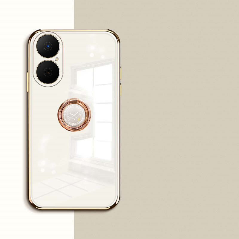 สําหรับ Huawei Nova Y73 กรณี Smooth Electroplating แม่เหล็กดูดแหวนสําหรับ Huawei Nova Y73 ฝาหลังเคสโ