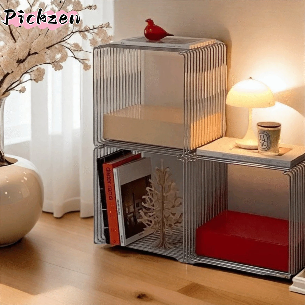 ชั้นวางนิตยสารโลหะ PICZEN โต๊ะข้างโซฟา สไตล์มินิมอล