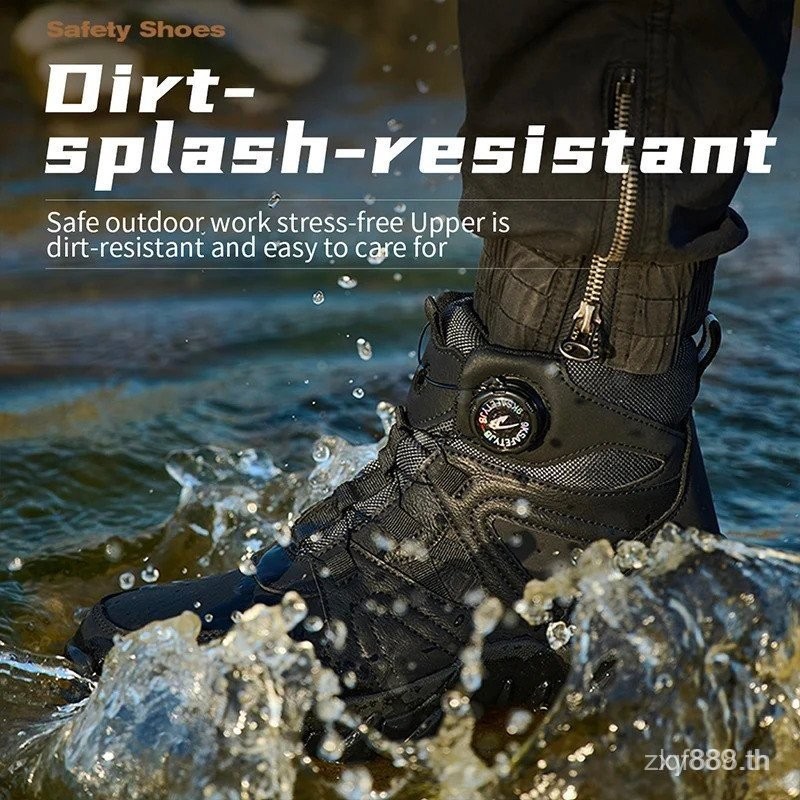 รองเท้าเซฟตี้ เบอร์ 47 48 สําหรับผู้ชายและผู้หญิง รองเท้าทํางานหัวเหล็ก ทนทาน ทนต่อแรงกระแทกและเจาะทะลุ รองเท้าเซฟตี้สําหรับกิจกรรมกลางแจ้ง RNRA VTUW - รูปที่ 4