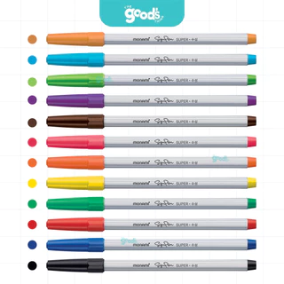 ปากกาเมจิก สีน้ำ Monami รุ่น Super sign pen ปากกา โมนามิ หมึกสูตรน้ำ หัวกลม หัว 0.7 มม (จำนวน1ด้าม)