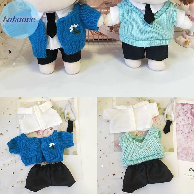 Hahaone Doll Clothes for 20cm Idol Dolls Accessories Plush Doll Clothing Sweater TH
