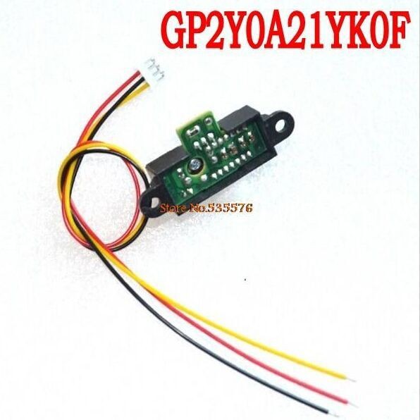 2Y0A21 GP2Y0A21YK0F เซ็นเซอร์เรนจ์ไฟอินฟราเรด GP2D12 การตรวจจับระยะทาง 10-80 ซม.พร้อมสาย