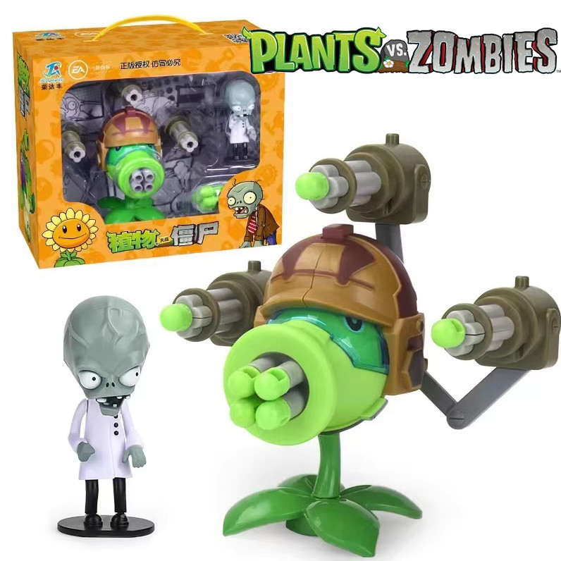 Plants Vs Zombies Peashooter เกมซอมบี้ซิลิโคนอ่อนนุ่มรูปของขวัญวันเกิดสําหรับของเล่นเด็ก