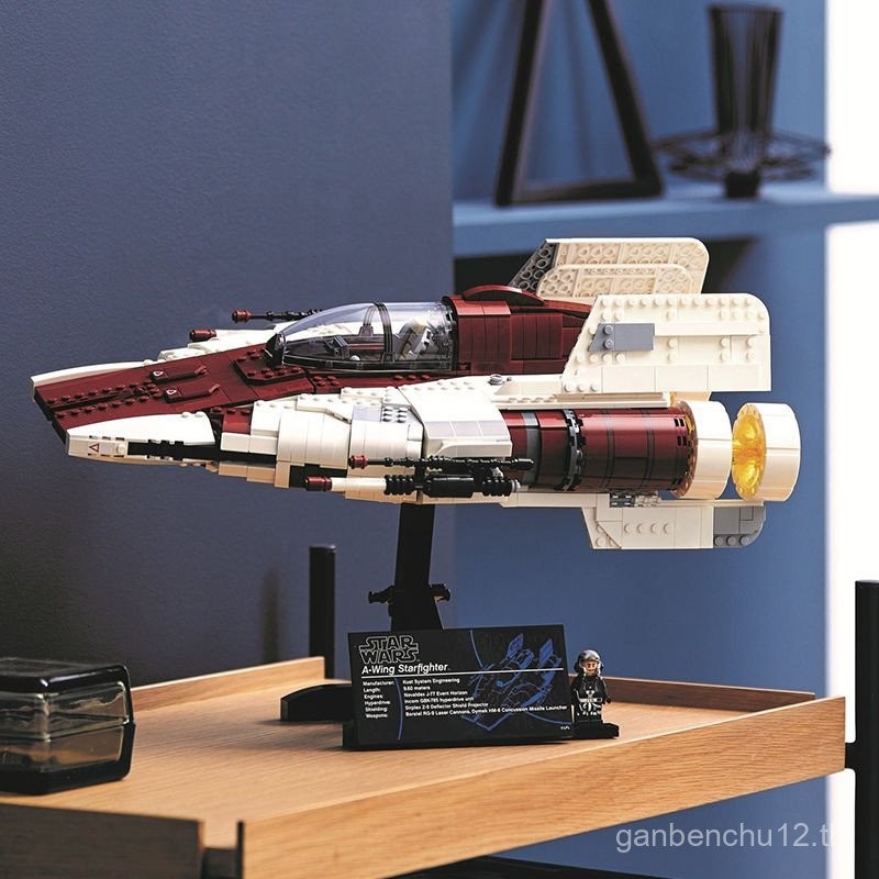 เข้ากันได้กับ Star Wars A-Wing Star Fighter การศึกษาประกอบอาคารบล็อกของเล่นเด็กของขวัญ 75275