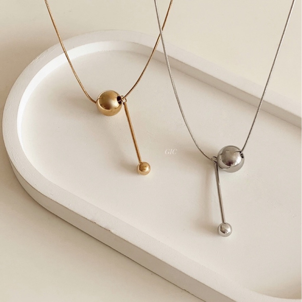 GIC - สร้อยคอยาวบัญชีแยกประเภท | สร้อยคอผู้หญิงป้องกันสนิม