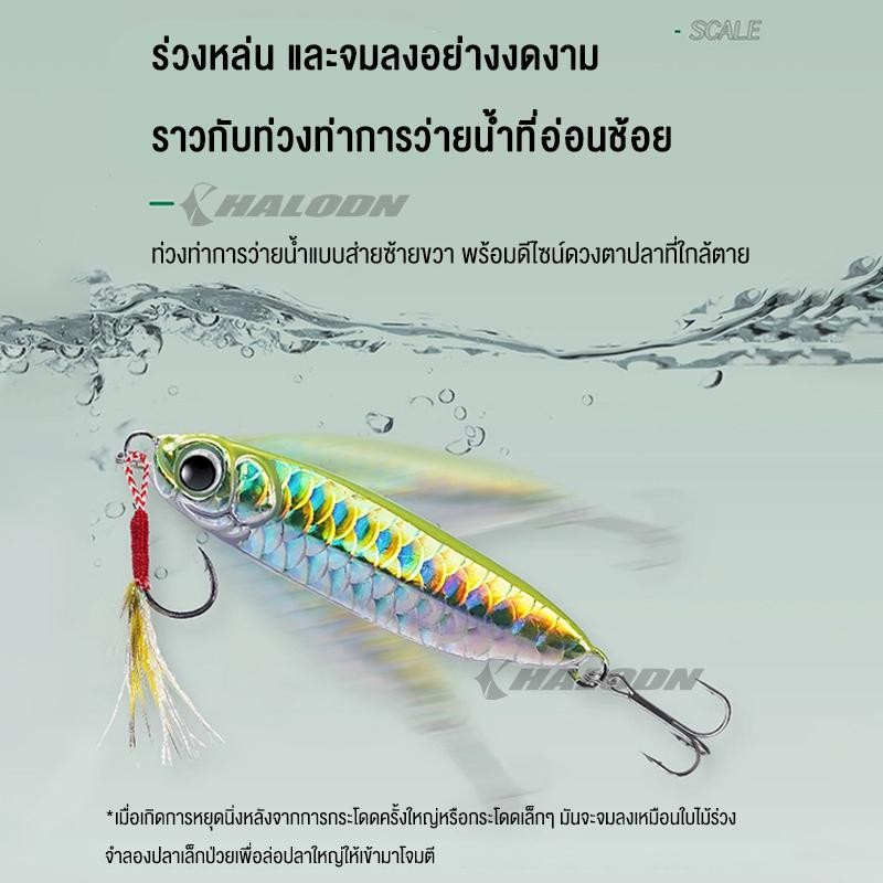 HALODN เหยื่อ ไมโครจิ๊ก เหยื่อปลอม เหยื่อปลอมตกปลา ช้อนหล่อเหยื่อตกปลา เหยื่อตกปลา ไมโครจิ๊ก 7g 14g อุปกรณ์ตกปลา - รูปที่ 2