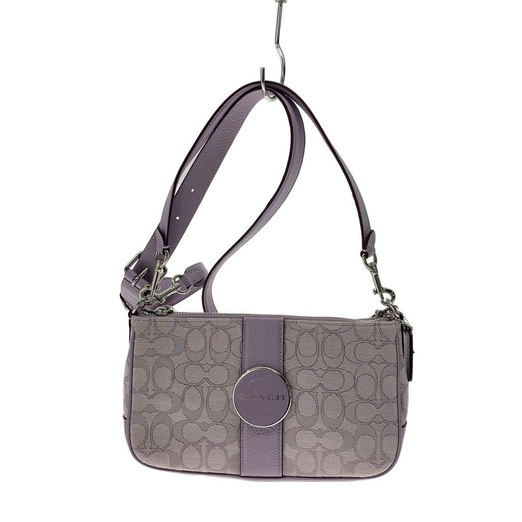 COACH shoulder bag Ronnie Baguette Signature Jacquard canvass PUP c8306 2WAY Direct from Japan Secon