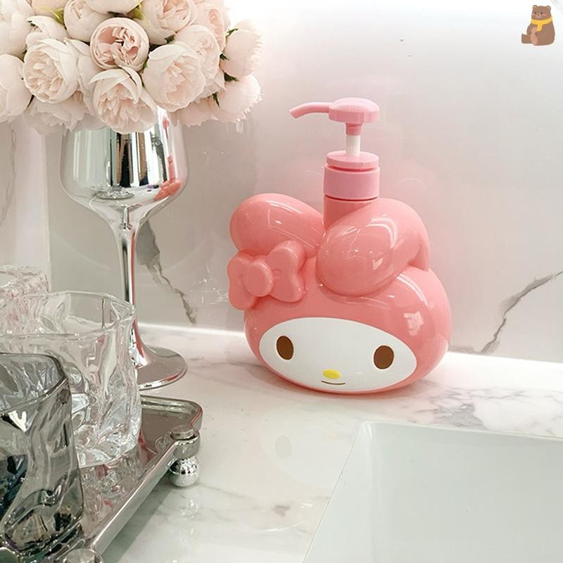 [TA] 900ml Sanrio Kuromi Soap Bottle Kawaii My Melody Shampoo Shower Milk Sub-Bottle Lotion Press St