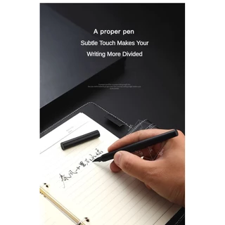 ปากกาหมึกซึม Jinhao 35 หรูหรา Elegant EF/F Nib All-Steel/Matte Black Body การประดิษฐ์ตัวอักษรปากกาหมึก