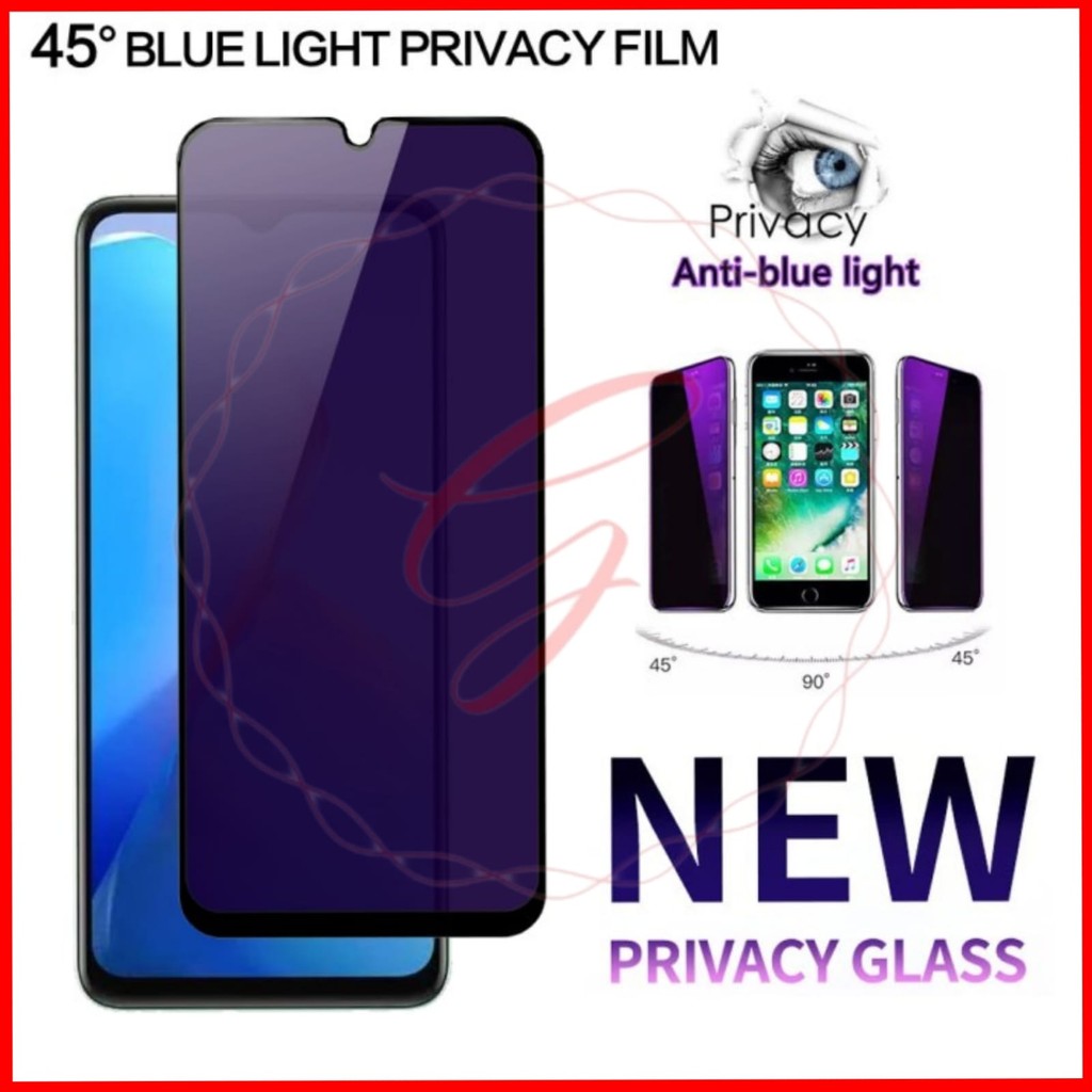 TEMPERED GLASS SPY BLUE สําหรับ OPPO F9 F9 PRO F11 F11 PRO K3 R17 PRO RENO 2 2F 2Z 3 4F 5 5F 6 6.4 7