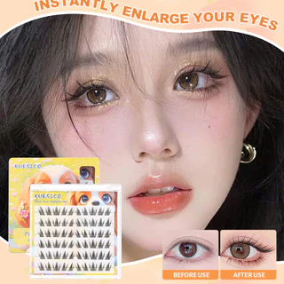 [จัดส่งในพื้นที่]3/1PCS KUESICR 3D DIY Single Cluster Self-กาวขนตาปลอมC-curled Natural Curlingใช้งานง่ายอะนิเมะEye