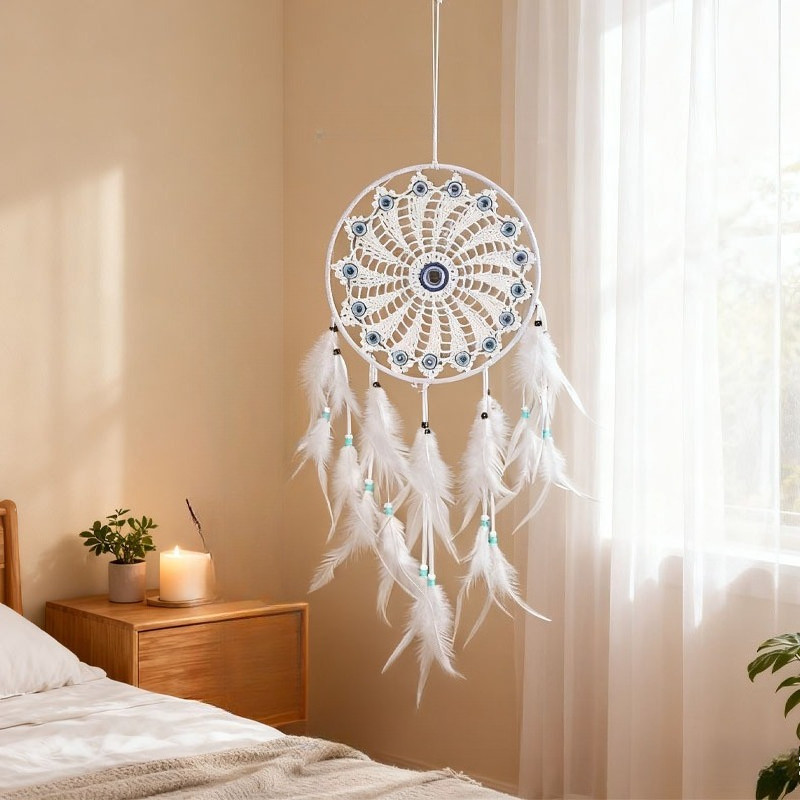 ตาข่ายดักฝัน Dream Catcher รุ่น Evil Eye แฮนด์เมด รูปที่ 4