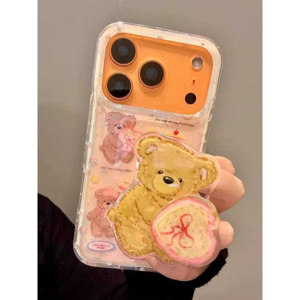 ฤดูใบไม้ร่วงฤดูหนาว Muppet หมุนวงเล็บเคสโทรศัพท์เหมาะสําหรับ iPhone17 16 15 14 13 11 12Promax 11Promax 12Pro 14plus 15Promax KUTI